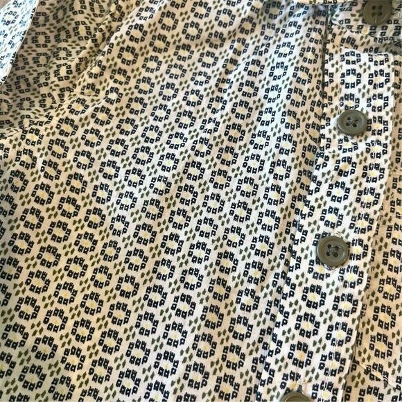 Tea Collection Boys 12-18M Blue Patterned Long Sleeve Button-Up Shirt - Picture 2 of 5